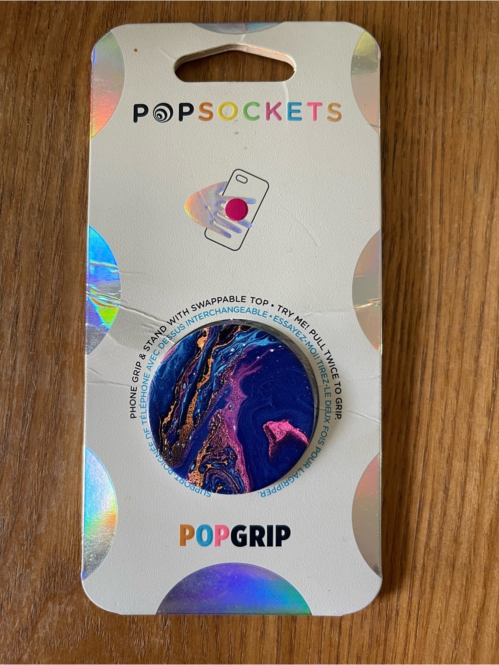 POPGRIP Pop Socket Galaxy Space Print NEW